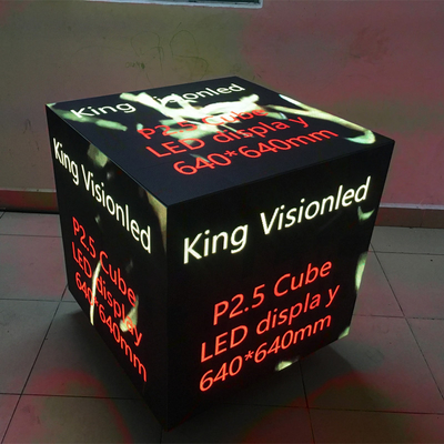 চৌম্বক সহ 4k ইন্ডোর LED ভিডিও ওয়াল প্যানেল P2.5 বিজ্ঞাপন রুবিক'স কিউব