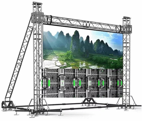 স্টেজ ভাড়া ক্রিয়াকলাপের জন্য 4mx3m P3.91mm DJ বুথ LED স্ক্রীন প্যানেল