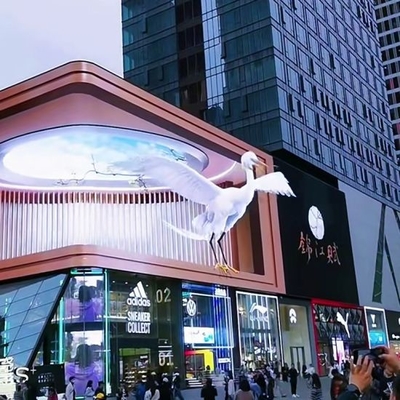 জলরোধী HD নেকেড আই 3D LED ডিসপ্লে ডিজিটাল আউটডোর বিজ্ঞাপন LED বিলবোর্ড P6 P8 P10