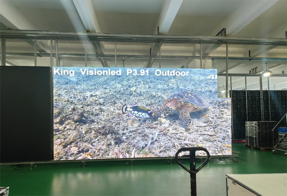 P3.91 আউটডোর LED স্ক্রীন ভাড়া 500*500mm 500*1000mm LED ডিসপ্লে স্ক্রীন
